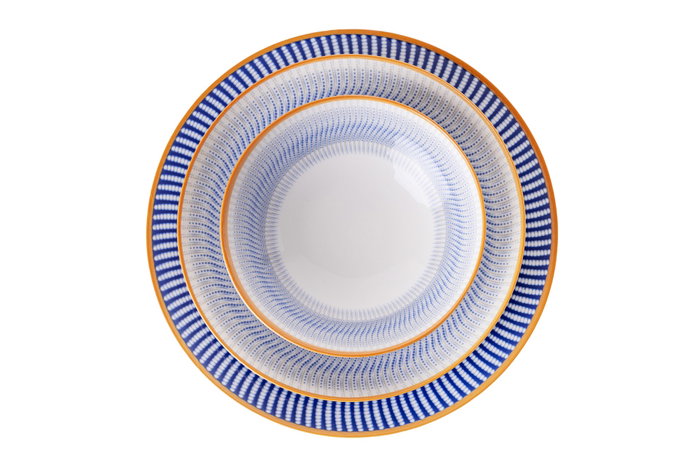 Hermia Vajilla de Porcelana Multicolor de 24 Piezas